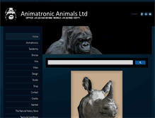 Tablet Screenshot of animatronicanimals.com
